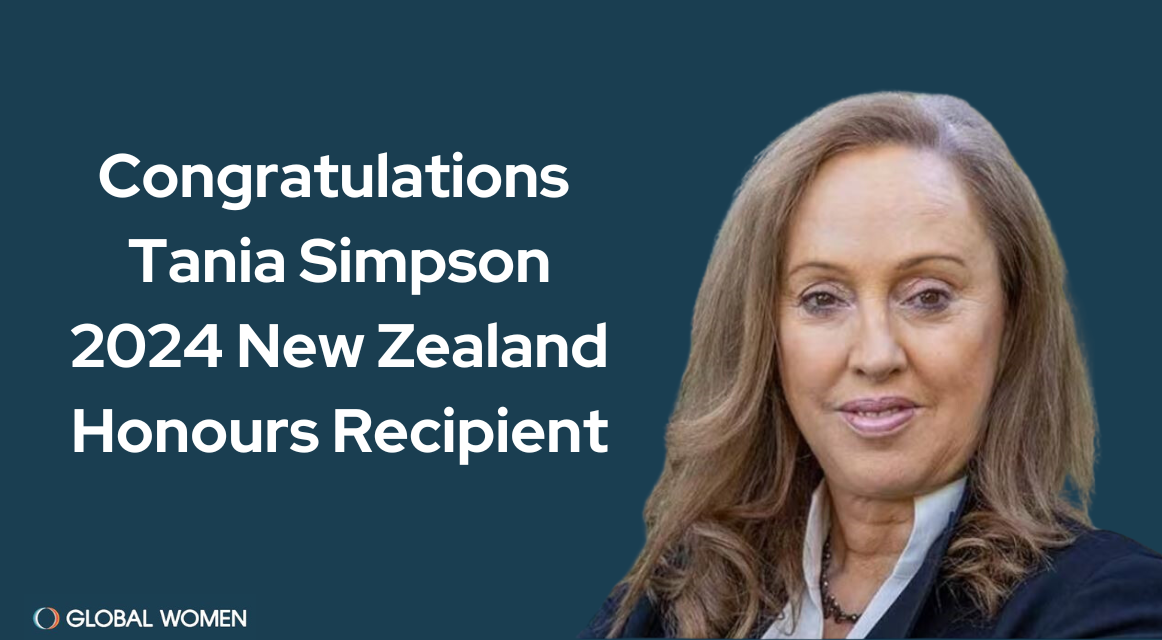 Global Women Congratulations Tania Simpson 2024 New Zealand Honours